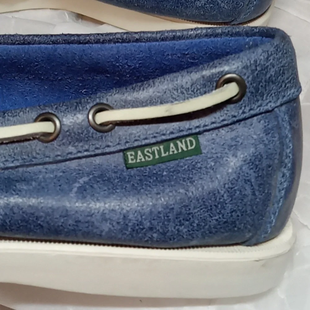 Eastland blue leather